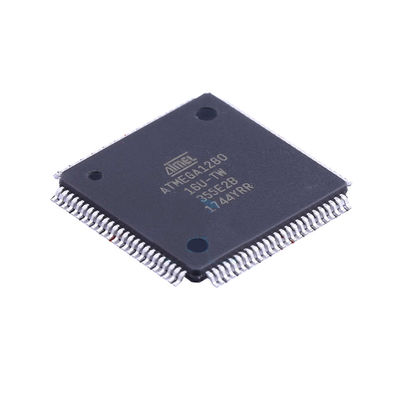 คุณภาพ  ATMEGA1280-16AU Micro Controller Chip TQFP-100 New and Original Integrated circuit โรงงาน