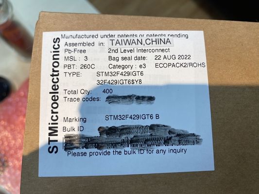 คุณภาพ  STM32F429IGT6  LQFP176  SMDIntegrated Circuits MCU Controller Microcontrol โรงงาน