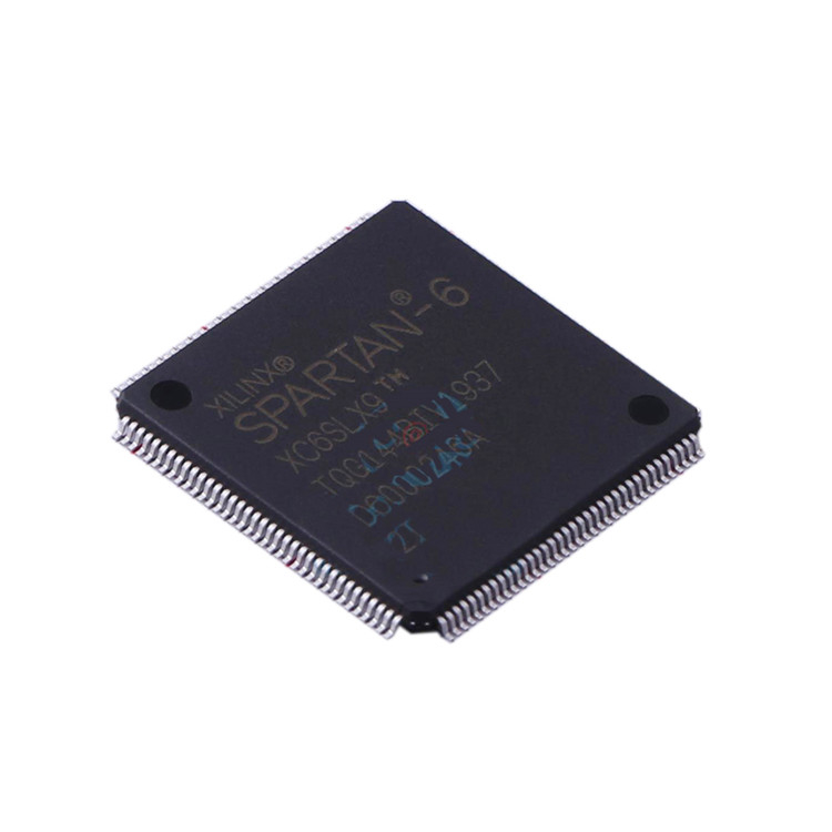 XC6SLX9-2TQG144I QFP-144 ส่วนประกอบ Distribution ใหม่เดิมทดสอบวงจรรวมชิป IC XC6SLX9-2TQG144I