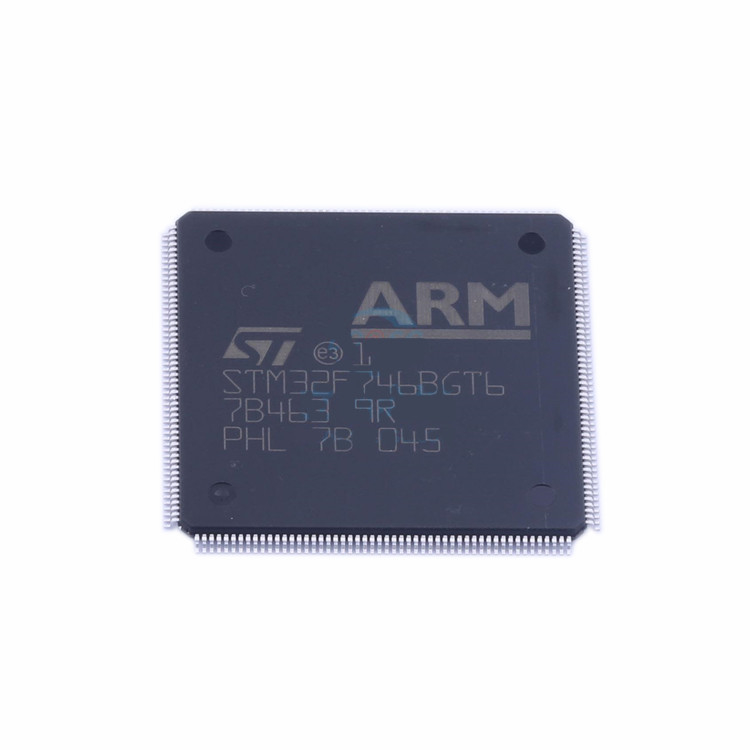 STM32F746BGT6 ใหม่และต้นฉบับ 32 บิต 216 เมกะเฮิร์ตซ์ 1 เมกะไบต์ FLASH 208-LQFP ไมโครคอนโทรลเลอร์ IC
