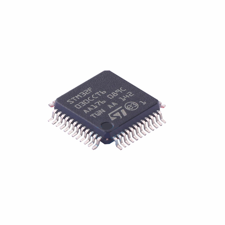 Original STM32F030CCT6TR ARM MCU 32 BIT ส่วนประกอบอิเล็กทรอนิกส์ชิป IC วงจรรวม STM32F030CCT6TR