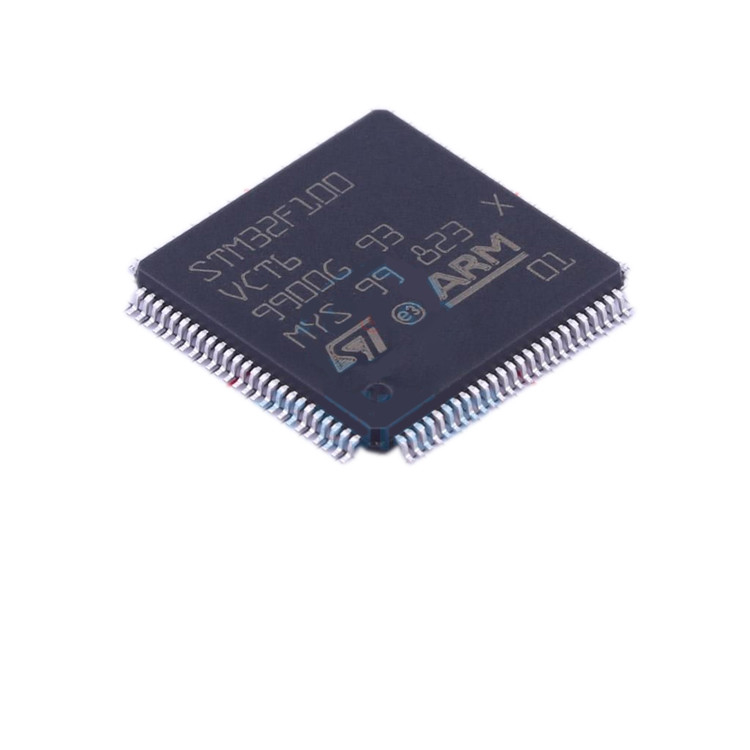 STM32F100VCT6 LQFP64 ส่วนประกอบอิเล็กทรอนิกส์ Distribution ใหม่เดิมทดสอบวงจรรวมชิป IC STM32F100VCT6