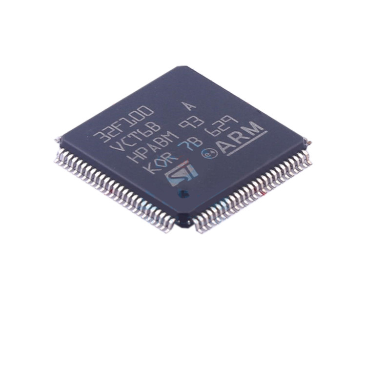 STM32F100VCT6B LQFP100 การกระจายชิ้นส่วนอิเล็กทรอนิกส์ใหม่เดิมทดสอบวงจรรวมชิป IC STM32F100VCT6B