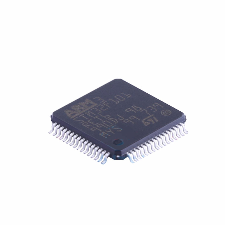 STM32F101RET6 ใหม่และต้นฉบับ LQFP-64 ส่วนประกอบอิเล็กทรอนิกส์ในสต็อกชิป IC วงจรรวม STM32F101RET6