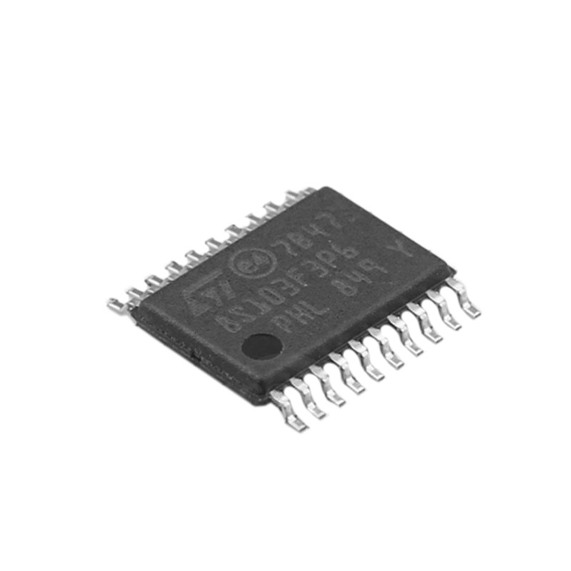 STM8S103F3P6 STM8S103F3P6 TSSOP20 ส่วนประกอบ Distribution ใหม่เดิมทดสอบวงจรรวมชิป IC STM8S103F3P6