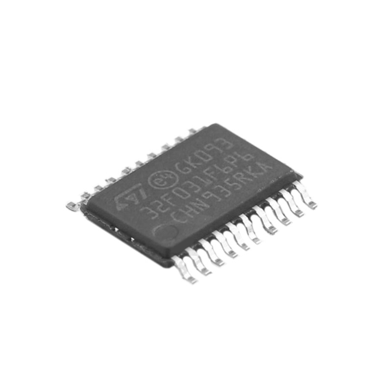 STM32F031F6P6 ใหม่เครื่องทดสอบวงจรรวมเครื่องขยายเสียง PCB STM32F031F6P6 TSSOP20 48 เมกะเฮิร์ตซ์ 32KB ชิป IC
