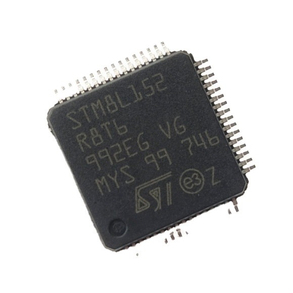 ในสต็อก ไมโครคอนโทรลเลอร์และโปรเซสเซอร์ IC MCU 8BIT 64KB FLASH 64LQFP วงจรรวม ic ชิป STM8L152R8T6