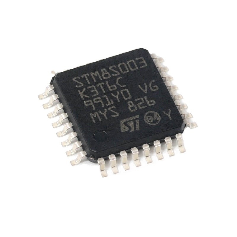 ใหม่ Original ไมโครคอนโทรลเลอร์ MCU 8 บิต STM8 CISC 8KB แฟลช 3.3V/5V 32-Pin LQFP ถาดส่วนประกอบอิเล็กทรอนิกส์ชิป IC STM8S003K3T6C