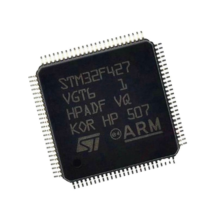 ในสต็อกต้นฉบับ STM32F427VGT6 32-Bit STM32f ARM Cortex M4 RISC 512kB แฟลช 100-Pin LQFP ไมโครคอนโทรลเลอร์ IC ชิป MCU