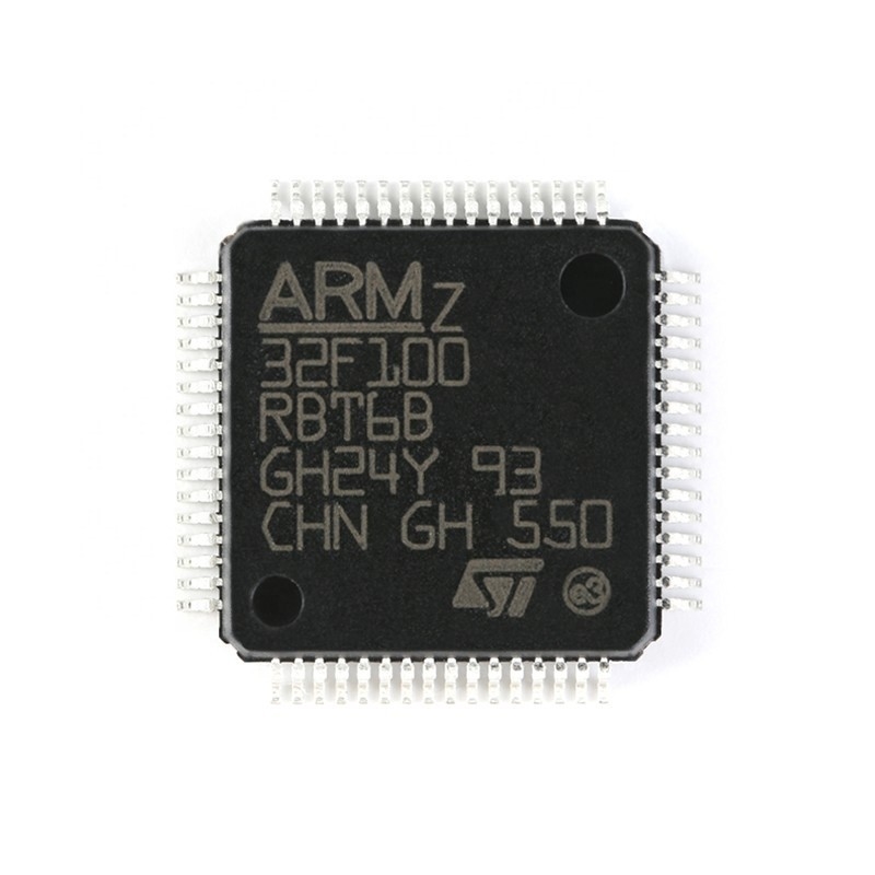 Chuangyunxinyuan ใหม่และต้นฉบับ IC MCU 32BIT 128KB แฟลชส่วนประกอบอิเล็กทรอนิกส์ 64LQFP STM32F100RBT6B