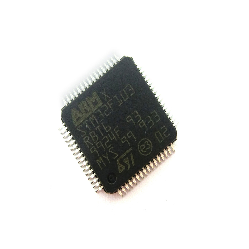 STM32F103RBT6 MCU 32 บิต Stm32f1 Arm M3 Risc 128kb แฟลช 2.5v/3.3v 64-pin Lqfp Ic