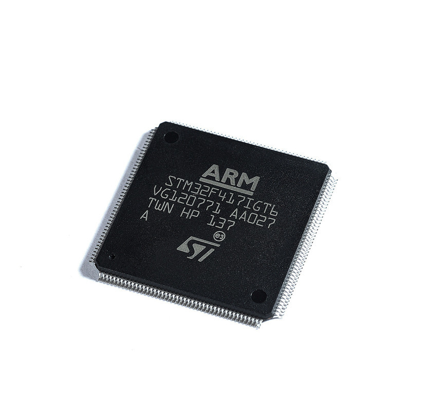 ใหม่ สภาพเดิม ชิ้นส่วนอิเล็กทรอนิกส์ วงจรรวม ราคาหุ้น การตั้งค่า STM32F417IGT6 IC