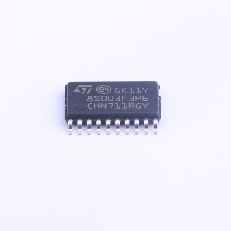 MCU 8 บิต STM8S STM8 CISC 8KB แฟลช 3.3V/5V 20-พิน TSSOP T/R - เทปและรีล STM8S003F3P6 IC CHIP