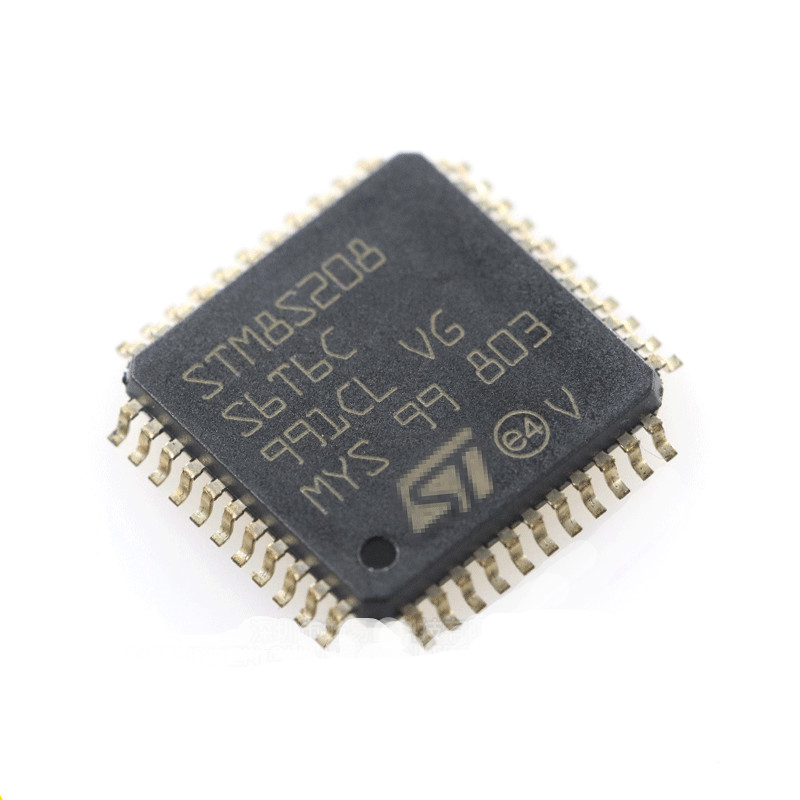 STM8S208S6T6C STM8S208S6T6 ชิป 8 บิต ไมโครคอนโทรลเลอร์ LQFP44 วงจรรวม 24MHz32KB หน่วยความจำแฟลช MCU