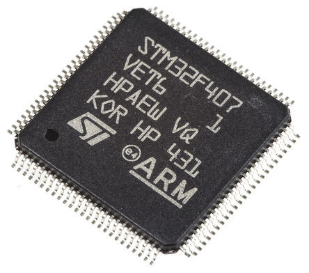 เดิมแท้ STM32F407VET6 ไมโครคอนโทรลเลอร์ ARM Cortex-M4 168MHz/512KB Flash RAM: 196KB IC
