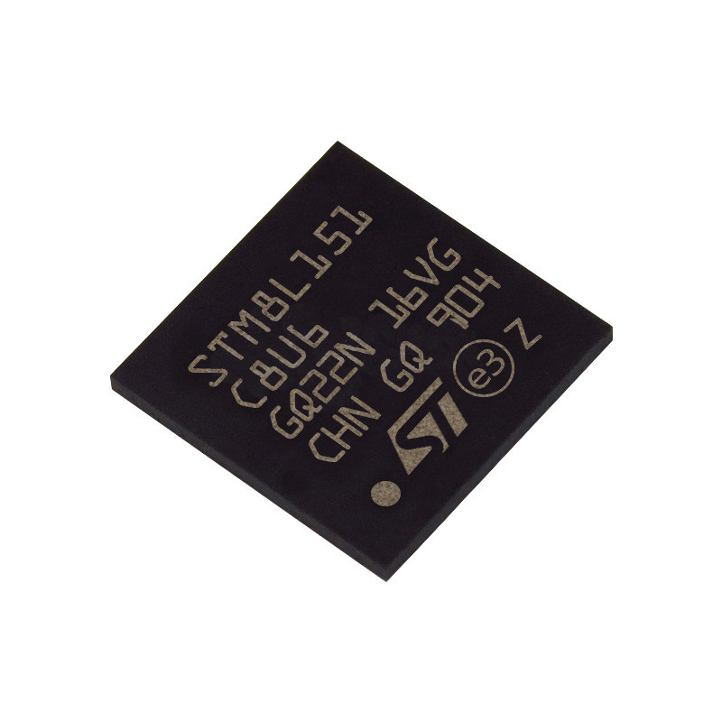 STM8L151C8U6 ใหม่เดิมไมโครคอนโทรลเลอร์ออนไลน์ส่วนประกอบอิเล็กทรอนิกส์วงจรรวม QFN48 MCU STM8L151C8U6 Ic
