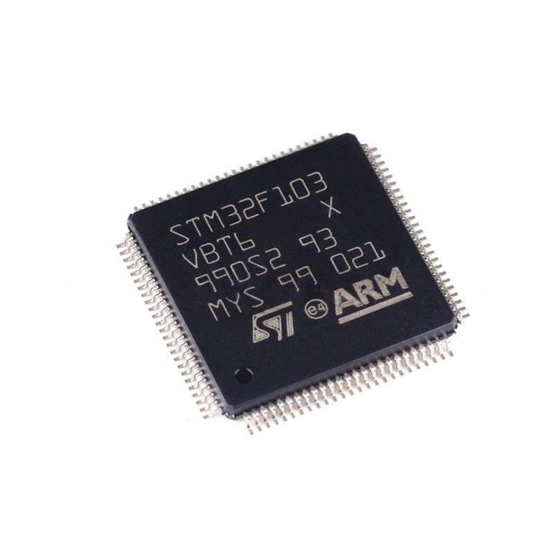 Chuangyunxinyuan Bom Service ชิ้นส่วนอิเล็กทรอนิกส์ Stm32f103 ไมโครคอนโทรลเลอร์ 32 บิต Cortex M3 128k Flash Lqfp100 STM32F103VBT6 IC ในสต็อก