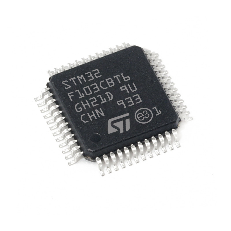 ยี่ห้อใหม่เดิมชิ้นส่วนอิเล็กทรอนิกส์วงจรรวมไมโครคอนโทรลเลอร์ IC STM32F103CBT6 CHIP