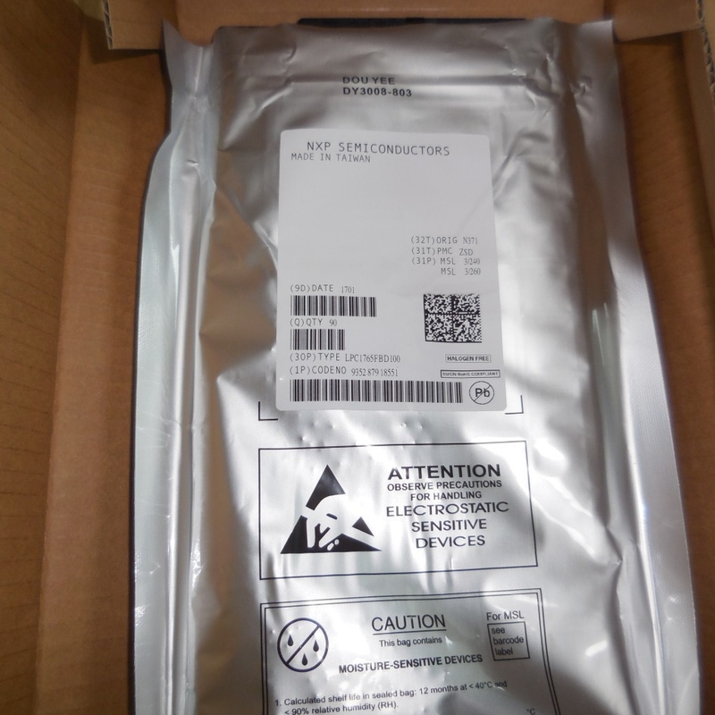 LPC1765FBD100 QFP100 ชิปวงจรรวมไมโครคอนโทรลเลอร์ IC ยี่ห้อใหม่ยังไม่ได้ใช้